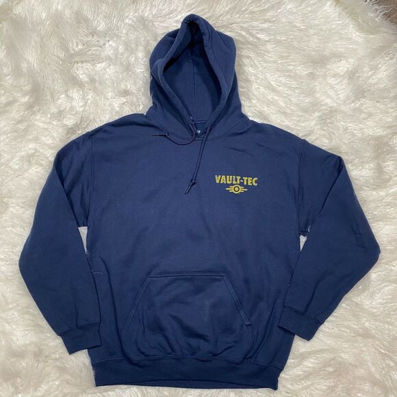 FALLOUT 76 VAULT TEC PULLOVER HOODIE VAULT BOY BETHESDA "NWT" FALLOUT 111 - Picture 4 of 7